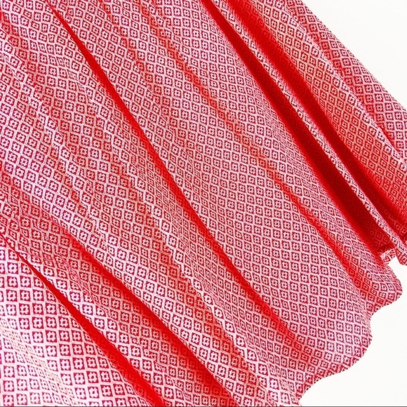 Old Navy Red and White Diamond Patterned Skirt - Picture 3 of 5